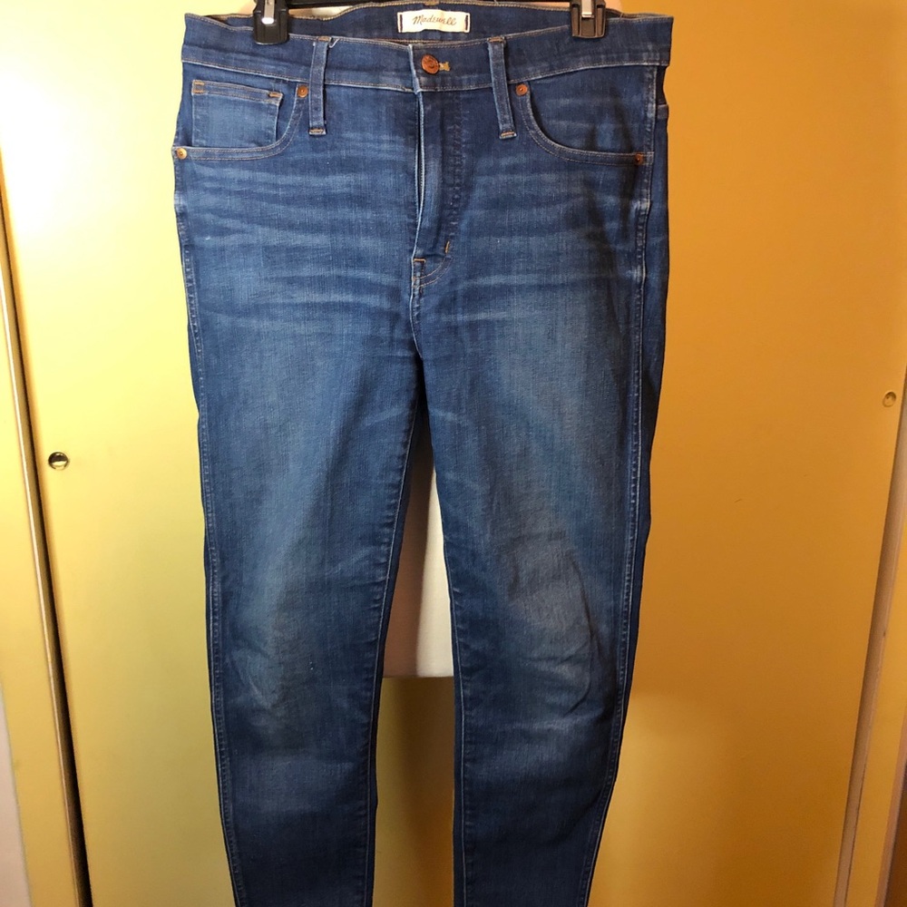 Madewell Skinny High Rise Blue Denim Jeans. Size 31 - Picture 2 of 10
